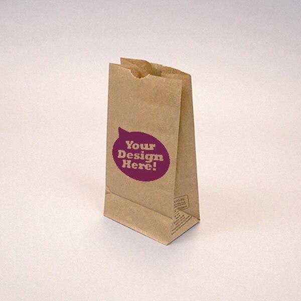 Custom-Printed Natural Kraft 6-lb G